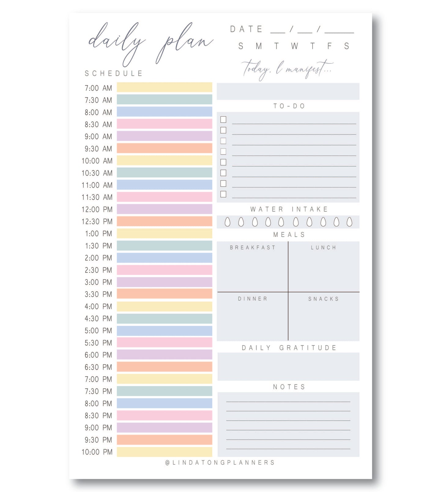 Sorbet Daily Planner Notepad