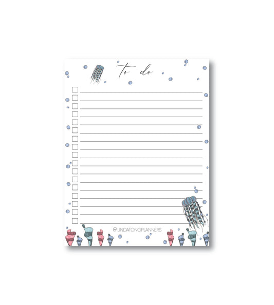 Oceans & Jellyfish To-Do List Notepad