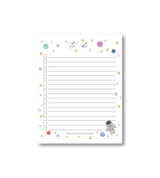 Planets in Space To-Do List Notepad