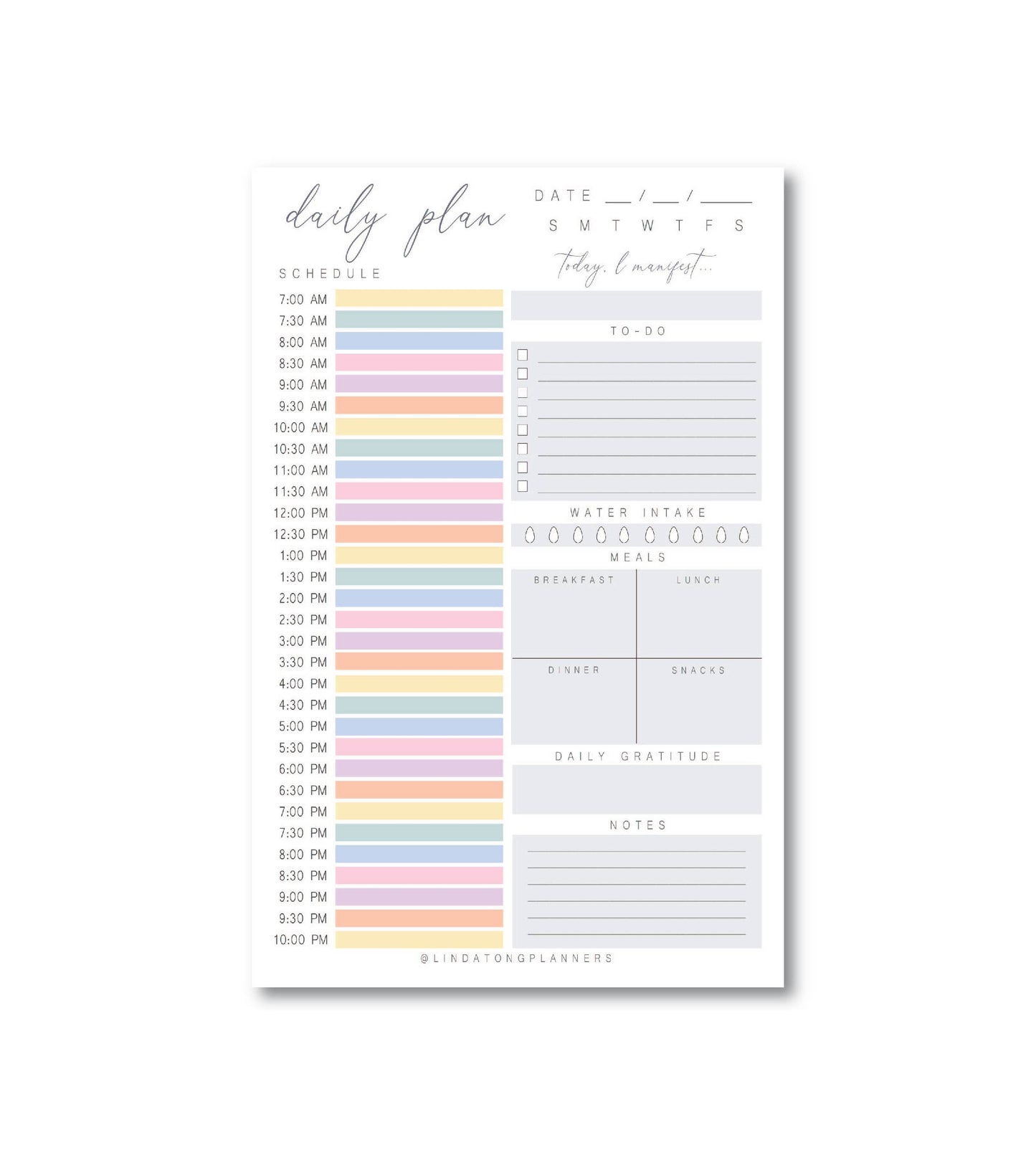 Sorbet Daily Planner Notepad