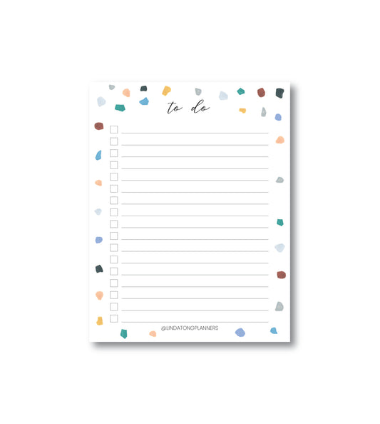 Terrazzo To-Do List Notepad