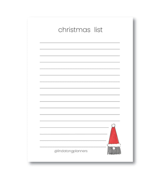 Christmas List Notepad
