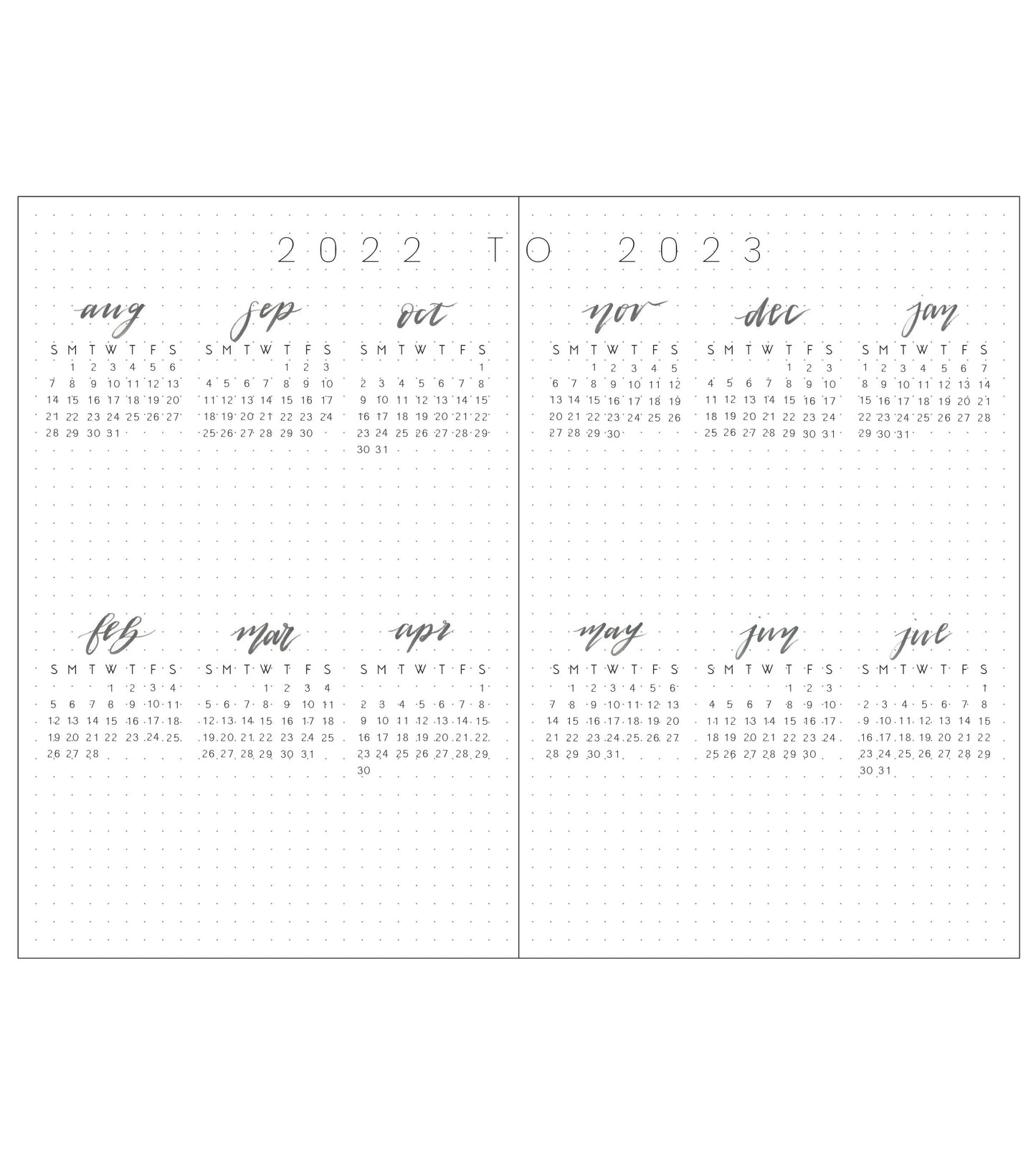 Printable Monthly/Weekly Academic Planner | Volume III